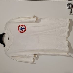 Legacy American Airlines short sleeve white tee with logo front & back XL NWOT